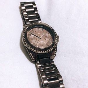 Michael Kors Chcolate & Gold Watch